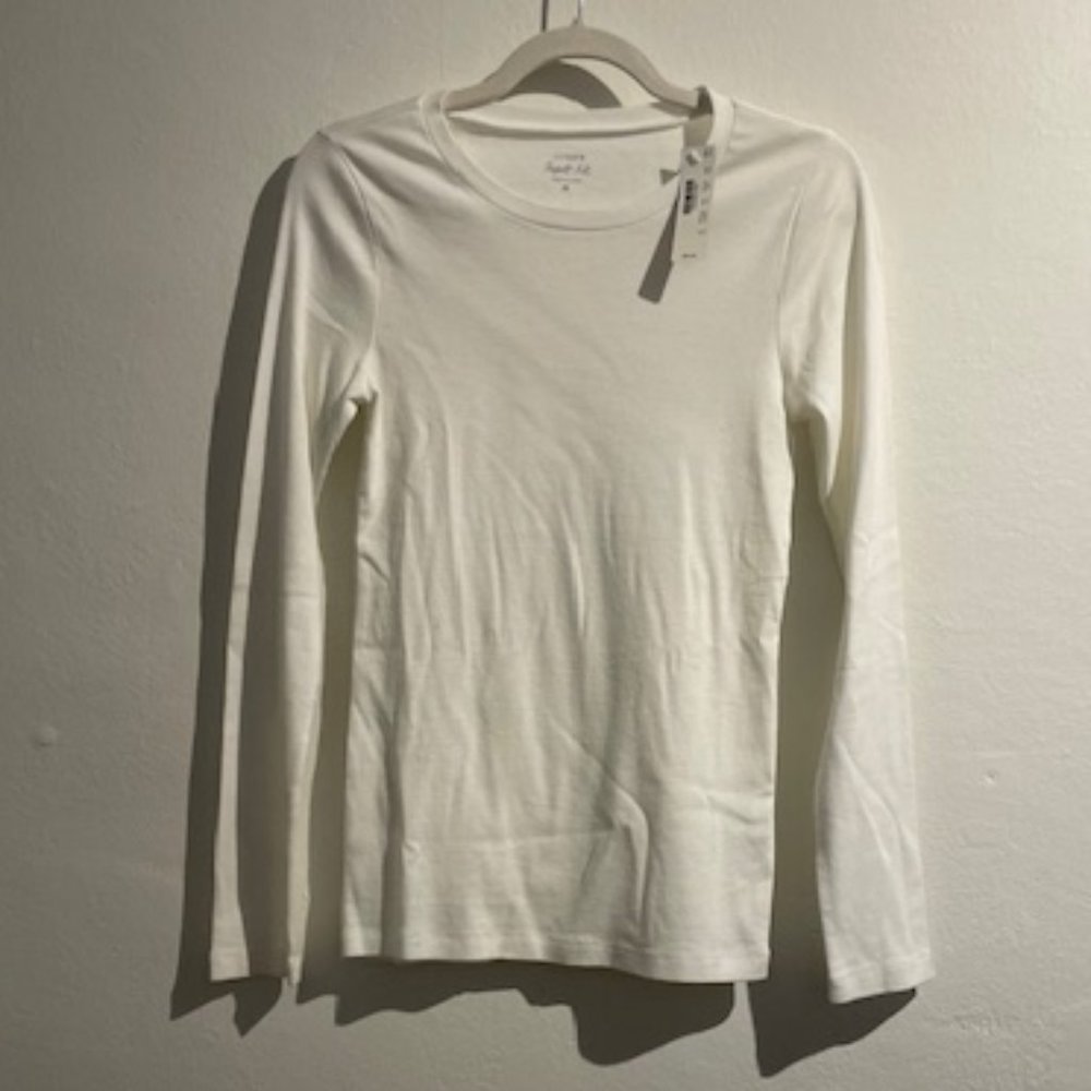 J. Crew Perfect Fit Long Sleeve Crew-Neck T-Shirt